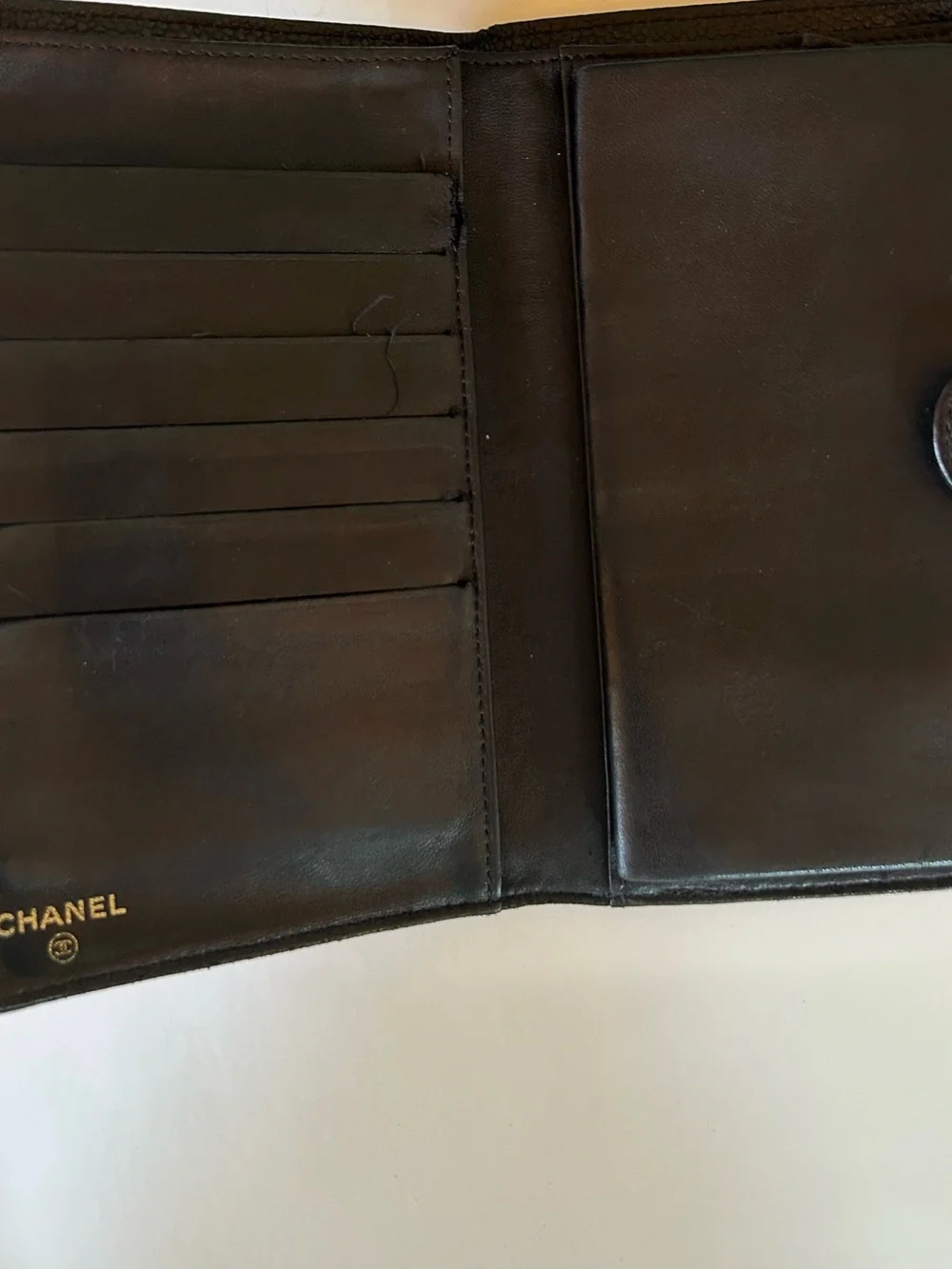 Vintage Chanel Black Caviar Wallet